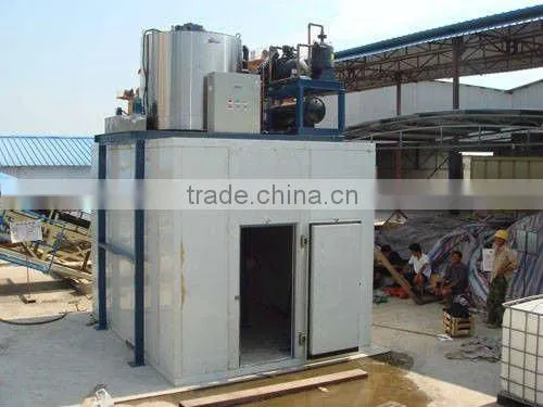 French Polynesia snow sea water flake ice maker with refrigeration system