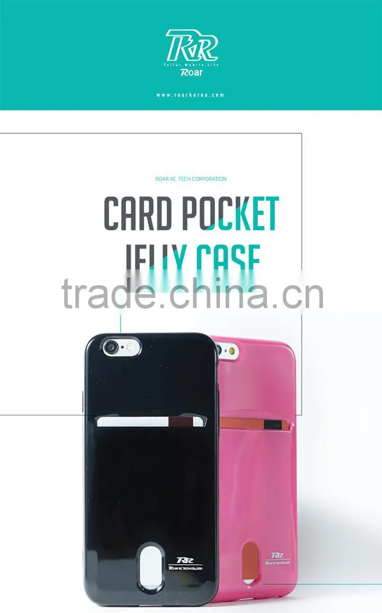 Wholesale Cell Phone Accessories Card Pocket Jelly Case For Galaxy S4,Credit Card Design Tpu Phone Case