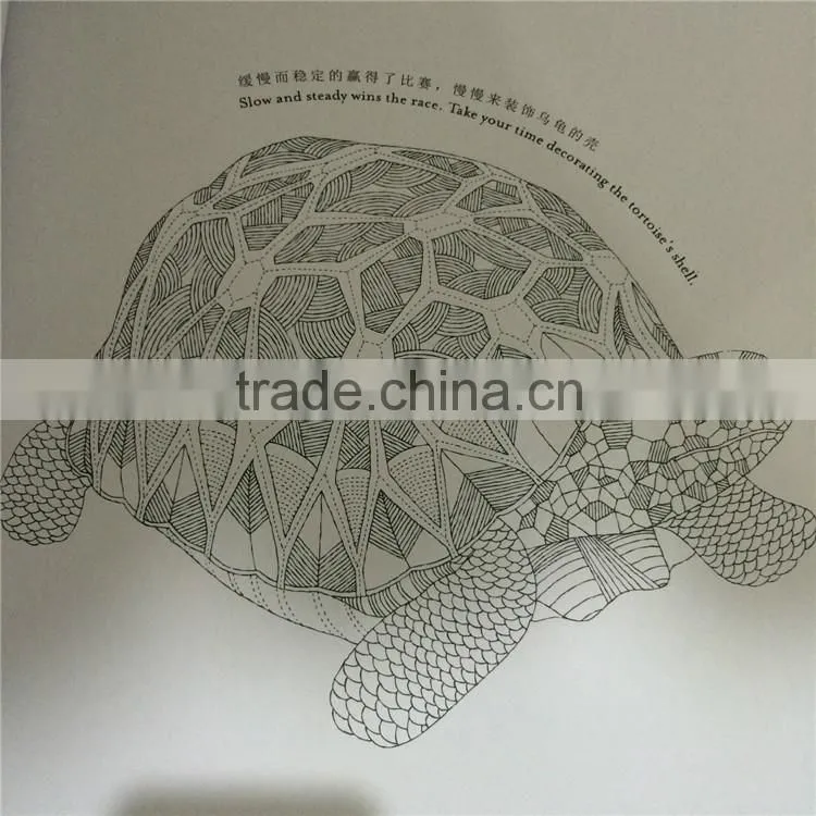 Hot Sale Hand-Painted Korean Secret Garden Series Animal Kingdom Coloring Book For Adult