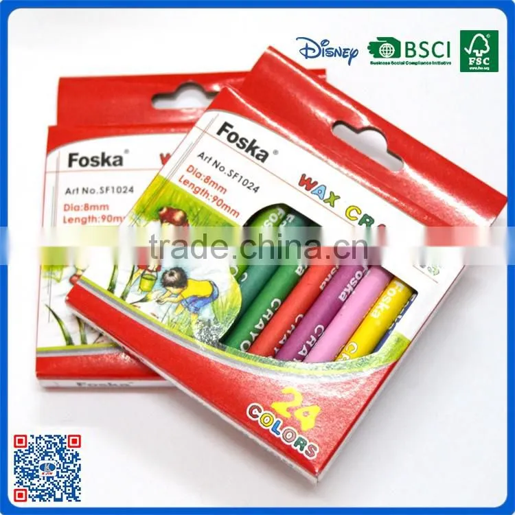 2016 fancy 24 color rainbow body grease crayons for kids