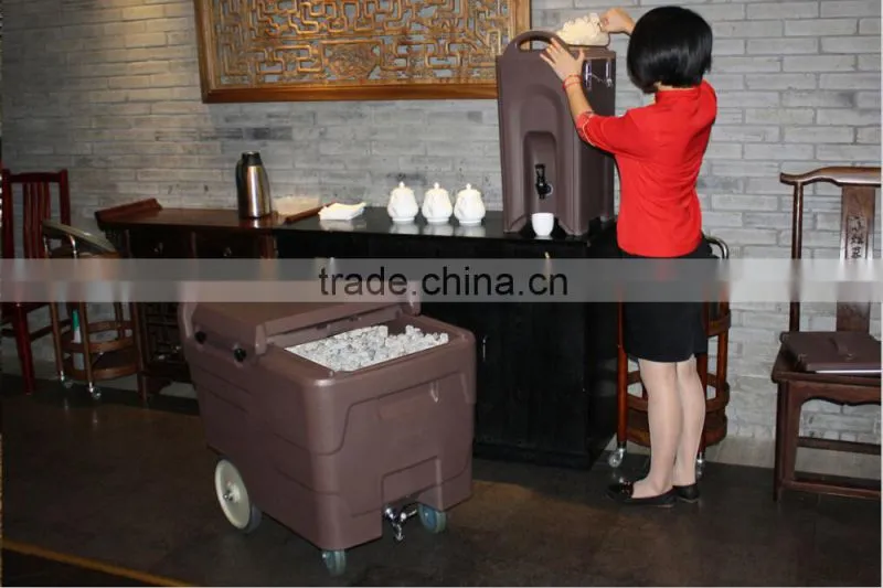Plastic Storage Caddies, Rotationally molded ice cart for Catering service