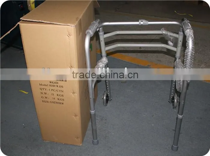 Elderly aluminum folding walking frames for disabled