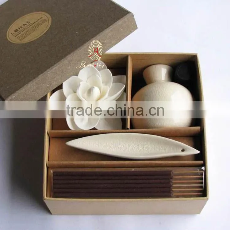 Reasonable price ceramic holder and bag of incense stick