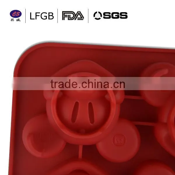 100% factory price professional micky mouse shape silicone cake mould