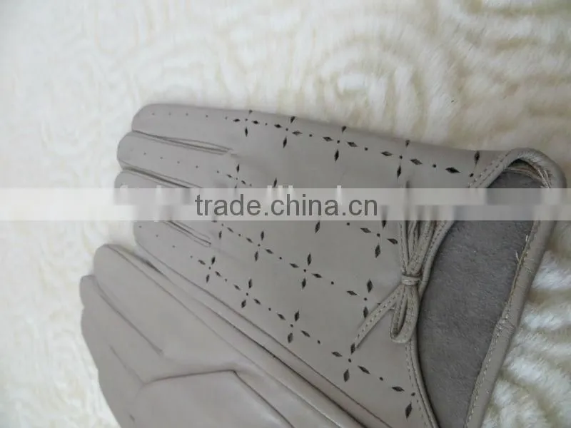 2013 new design feminine gloves fine leather