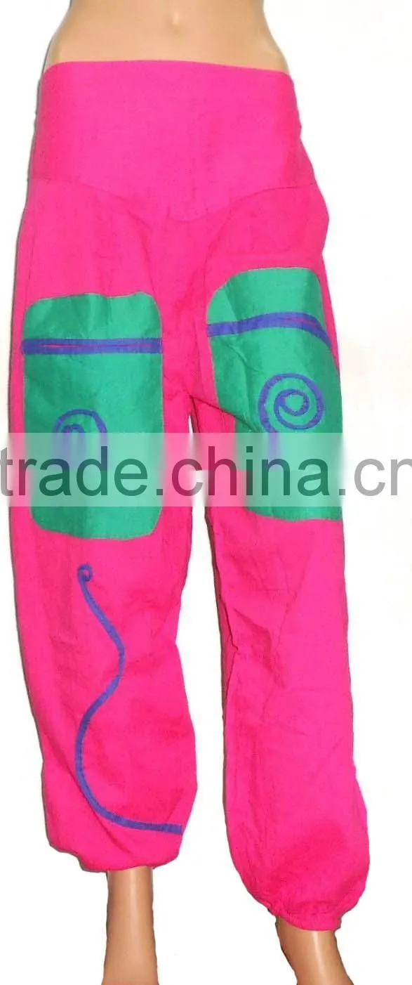 3187 Cotton HAREM TROUSER BOHO GYPSY HAREM PANT INDIAN PRINTED PANT SOFT RAYON PANT LOOSE BAGGY PANT GENIE ALIBABA PANTS