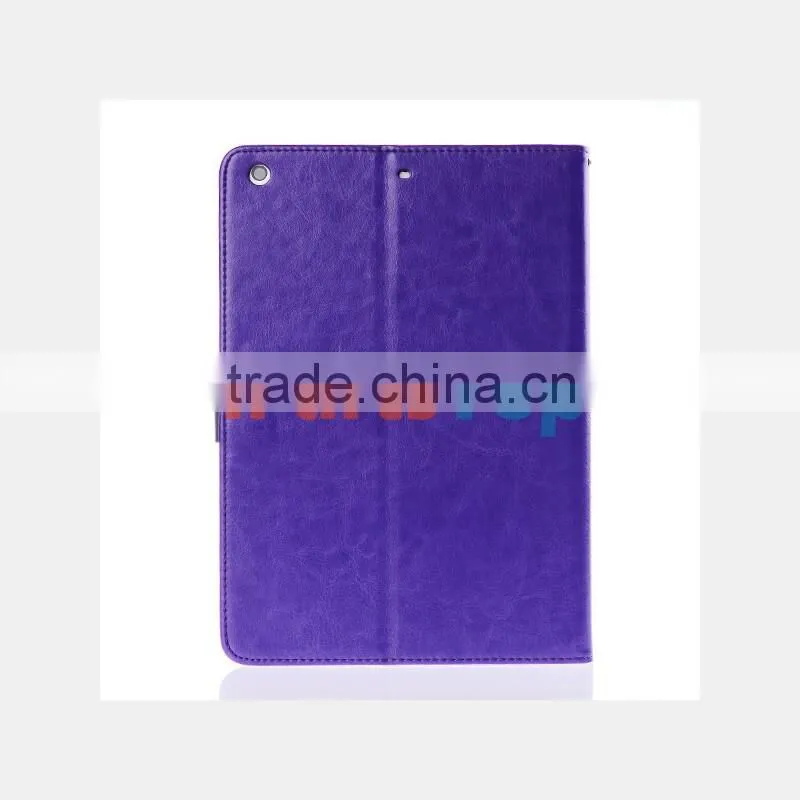 Wholesale Colored Leather Case For iPad 2 3 4 Flip Cover TPU Protective Book Case