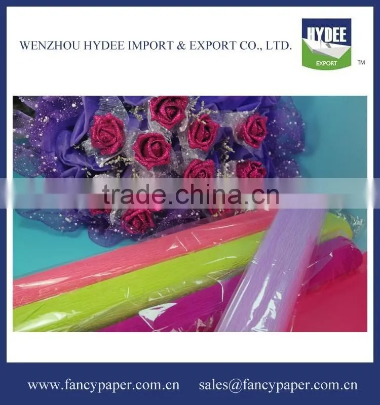 Flower Wrapping Paper-Crepe Paper