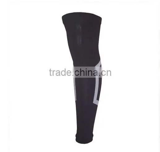 Men Silicone Antiskid Long Knee Support Brace Pad Protector Basketball Leg Sleeve Sports Kneepad