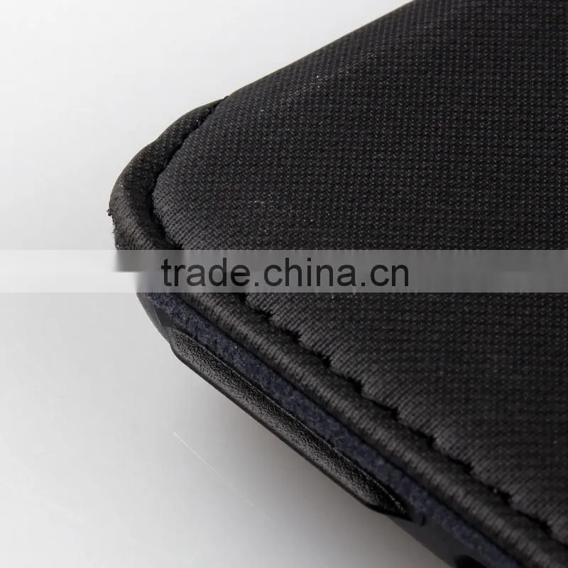 Oblique fabric rotating shape gear leather case for iPad Air