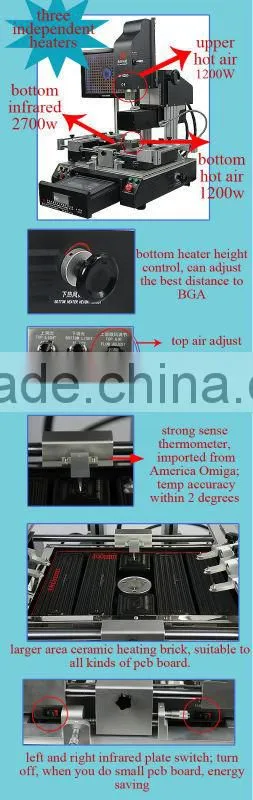 Dinghua DH-G200 optical bga repair kit with Panasonic ccd camera system