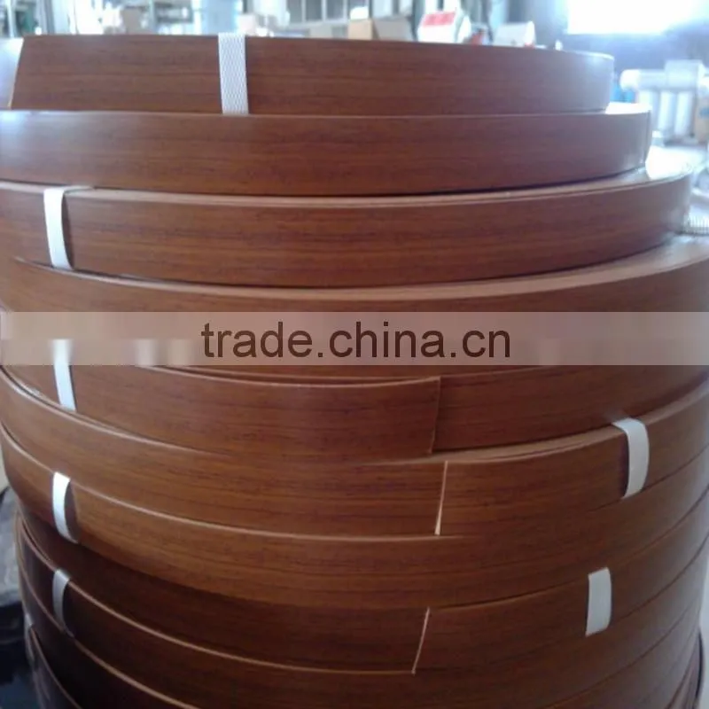High Glossy Wood Grain PVC edge banding