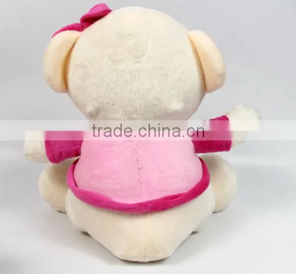 Luckiplus Hot Sale First Class Pink Girl and Blue Boy Bear Safe Technology Toy For Kids