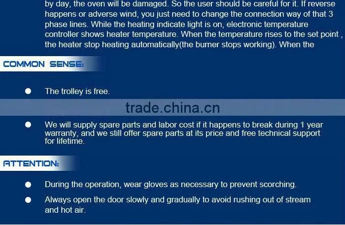 2016 ShineLong High Quality Gas/Electric/Diesel Oil Bakery Rotary oven