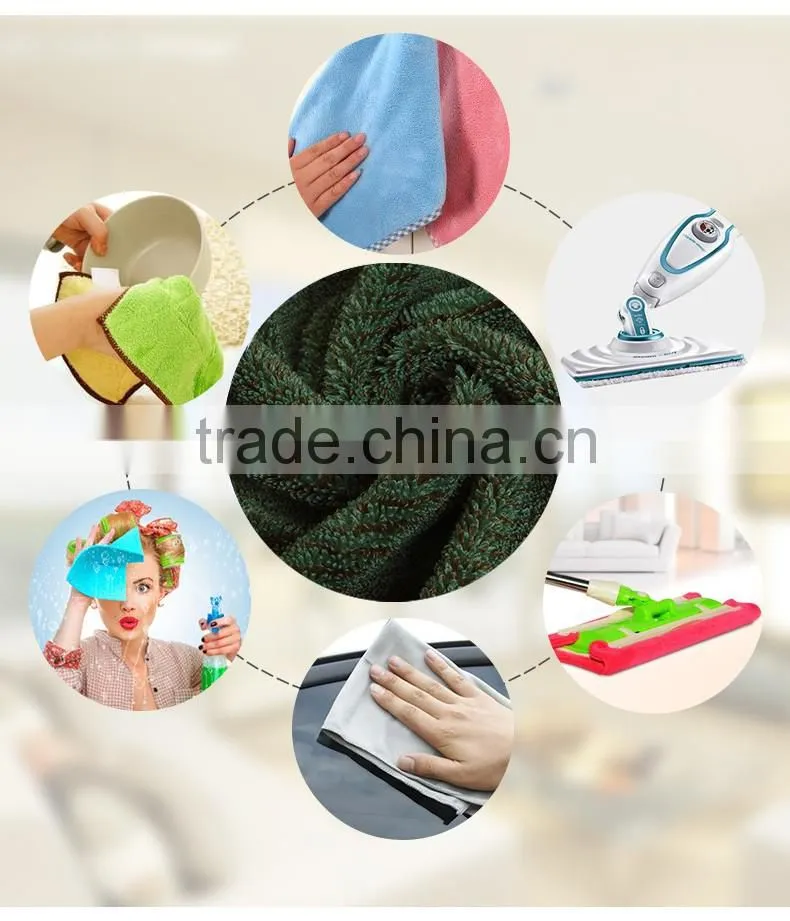 Microfiber twist mop cloth with material 80%polyester 20%polyamide
