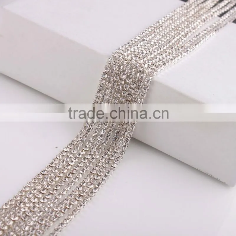 2016 Fashion Jeweled Ornaments Rhinestone Cup Chain for High Heels