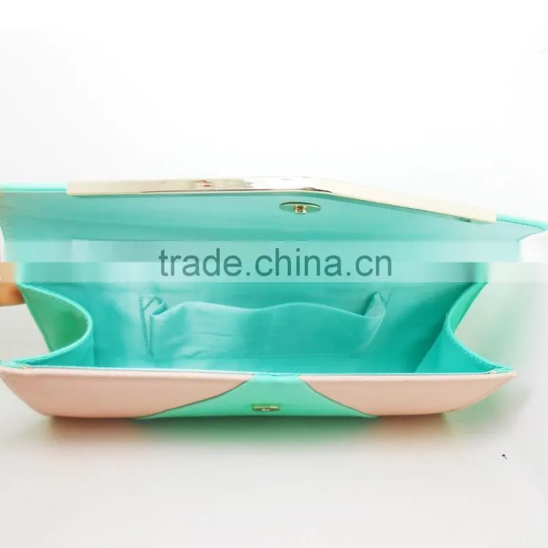 2015 new products PU envelope evening bag for women
