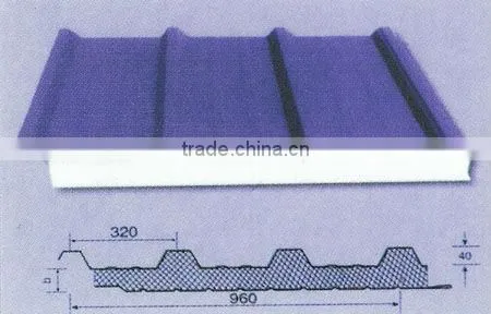 Lower price EPS sanwich roof panel wall panel, ceiling panel