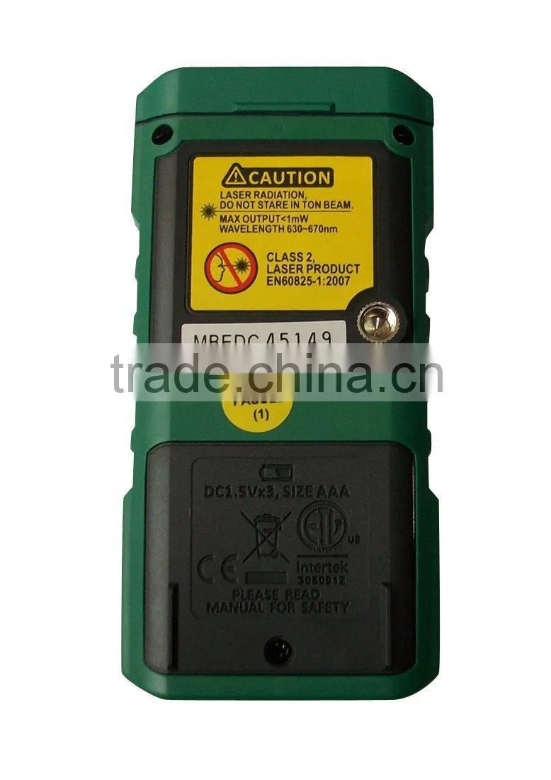 0.05-40 meters Laser Distance Meter Measurer Range Finder Built-in Bubble Level Leveler Ruler