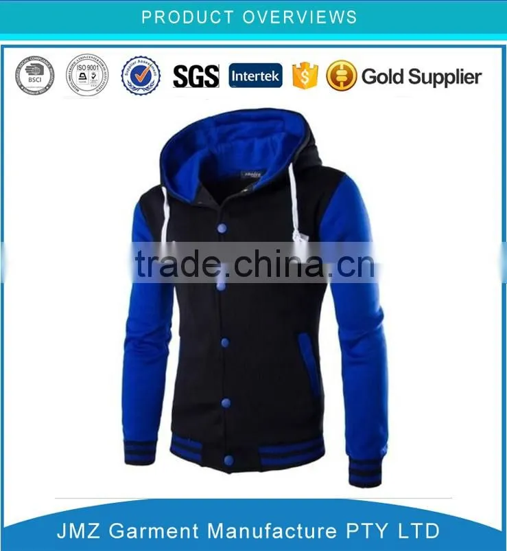 OEM custom men sweater Button placket hoodies street wear