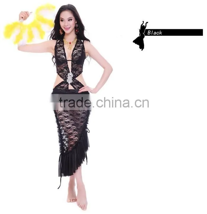 Hot sale Latin belly dance costume dress for girls (QC2108)
