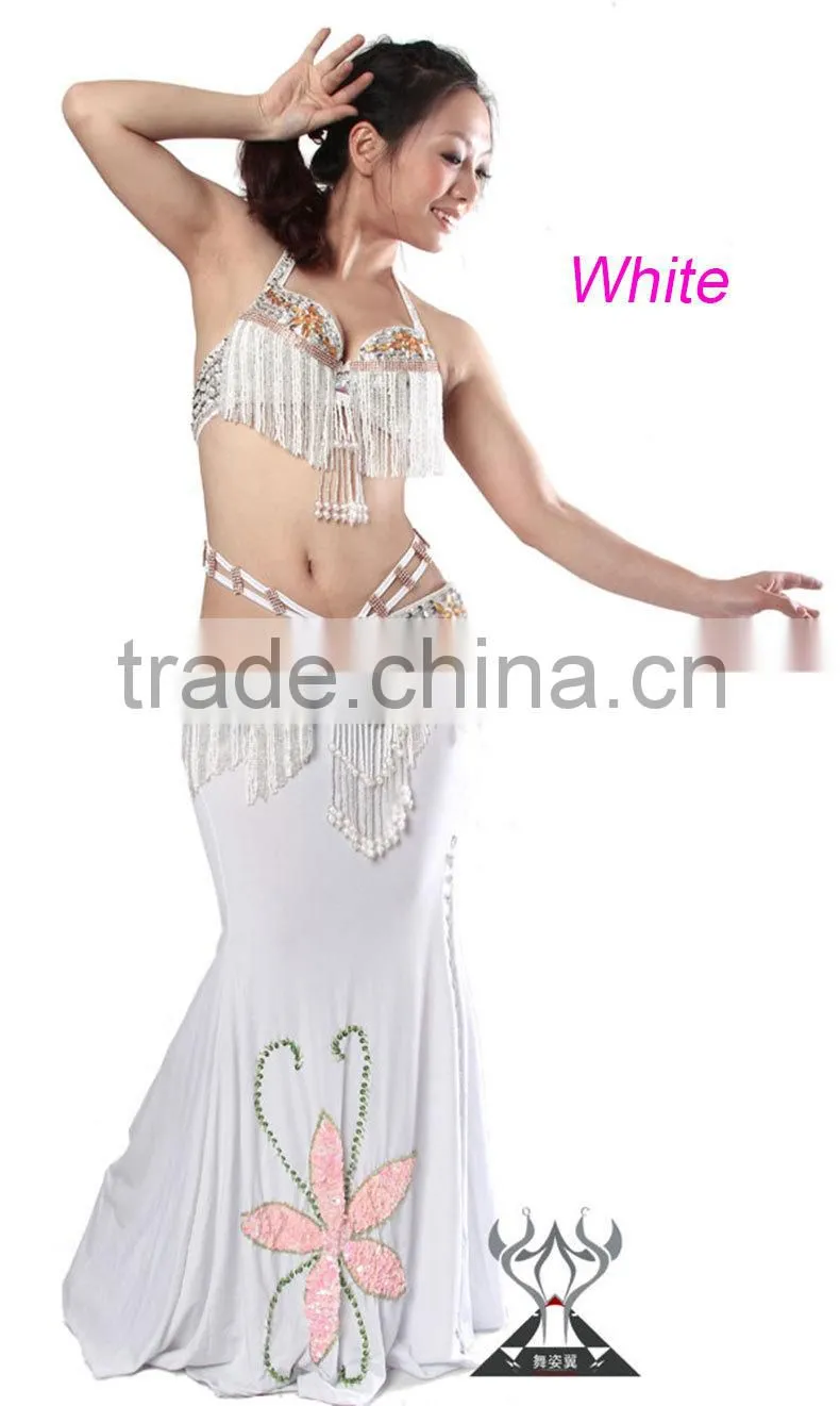 Sexy Long Belly Dance Skirt for Performance