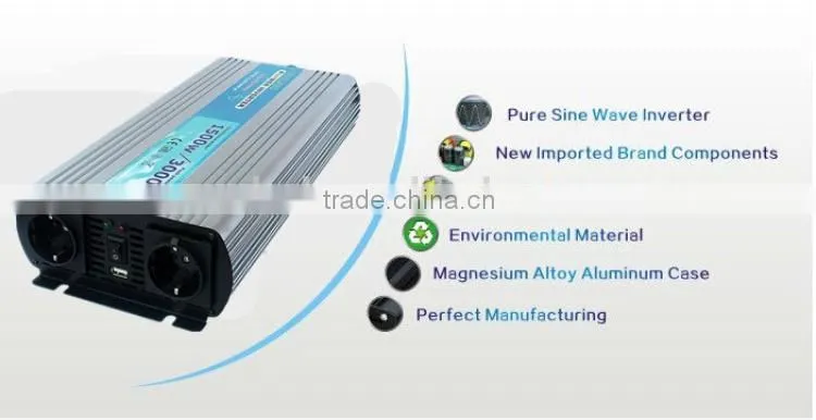 1500w 12/24vdc 110/220vac 50/60hz Ce Approved Solar Power Inverter