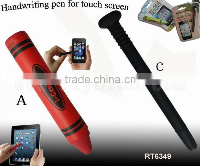 Handwriting pen for touchsreen with ball pen & torch