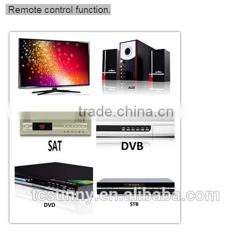 2016 China MDE new ABS design shell remote rf switch AC/TV/STB CE certification universal wireliss remote