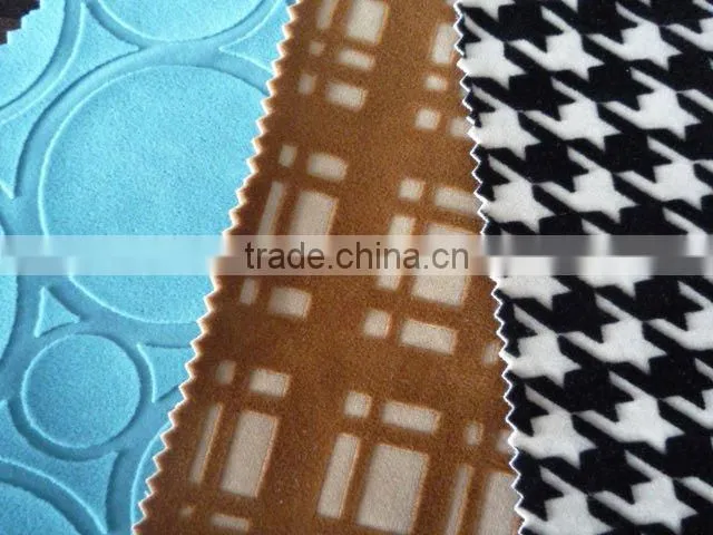 Velet Flock on Flock Fabric for Sofa Furniture