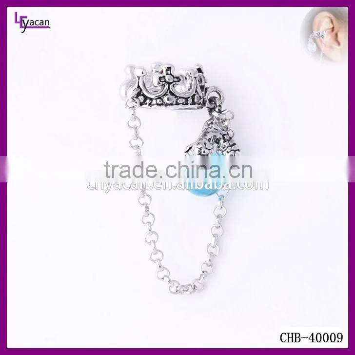 Luxury Stylish Crown Chain Ear Piercing
