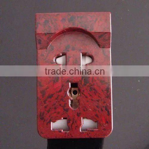 British style double 13A british plug switched socket with neon and 2 USB
