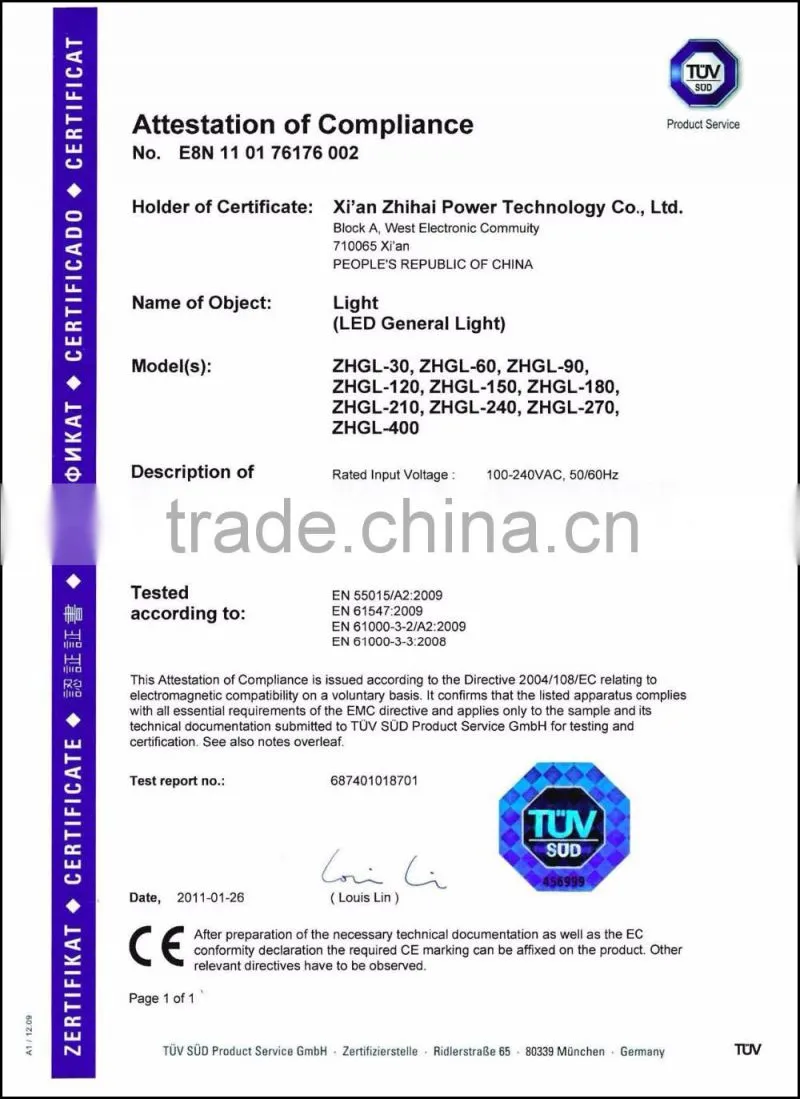 CE,UL,cUL,TUV,SAA,RoHS High Lumen 150W LED High Bay Light Fixture
