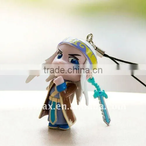 Anime mini plastic cartoon pendant for smart phone