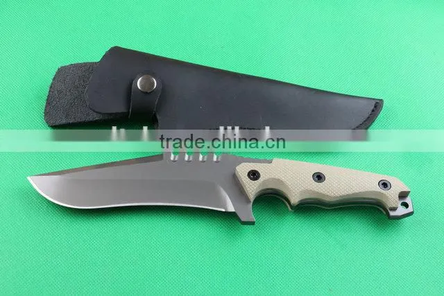 OEM full tang structure combat knife with G10