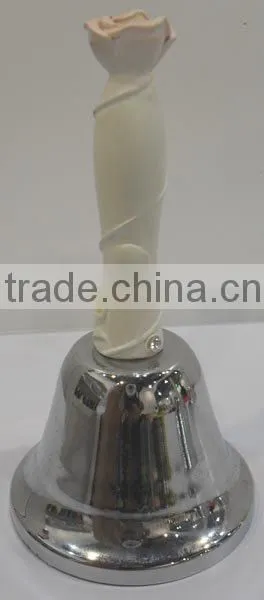 4.8'' metal hand bell A12-H01-MJA with painted design for celebration (E519)