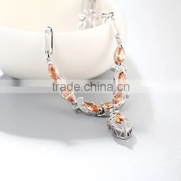 925 Sterling Silver Wholesale Pendant Statement Necklace 2016 Jewelry SNP028W