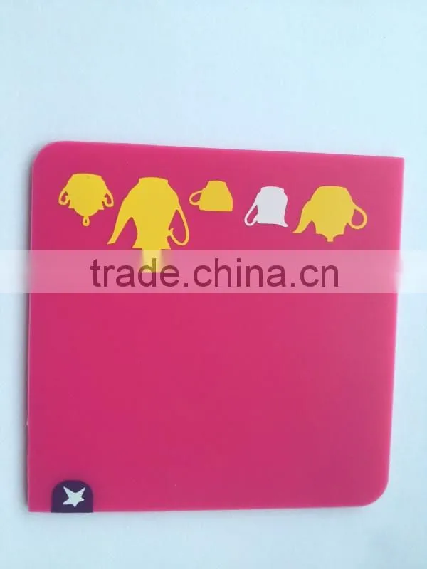 Eco friendly food grade transparent silicon mat