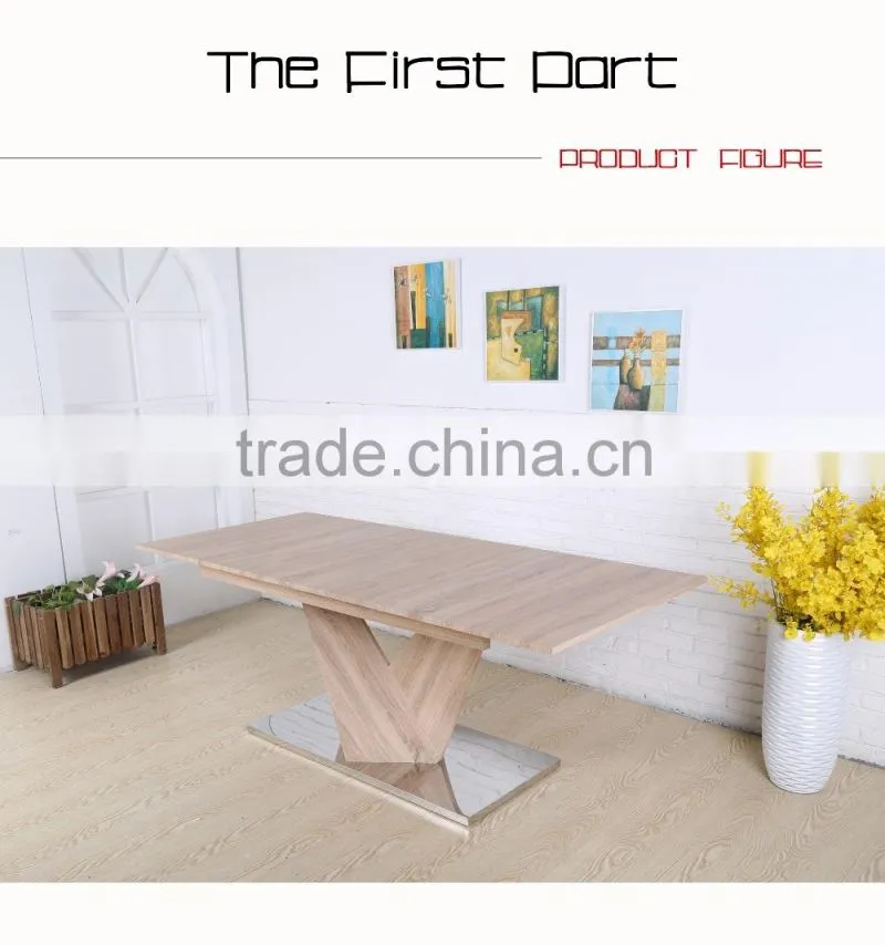 Extended MDF dining table