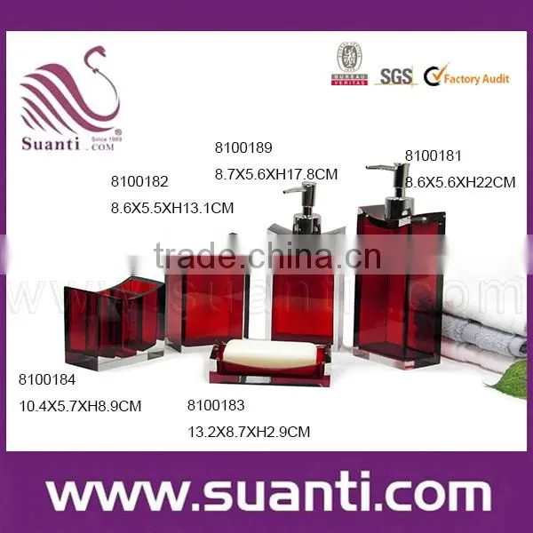 bule wholesale custom bath set china