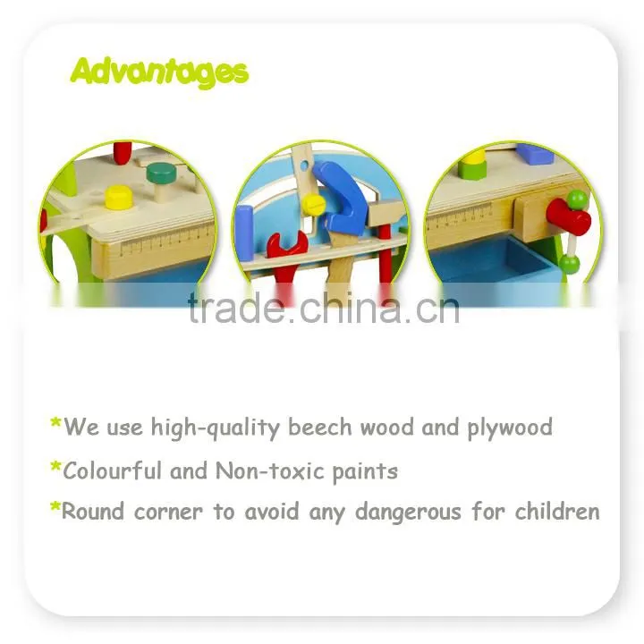 Wooden tool bench toy