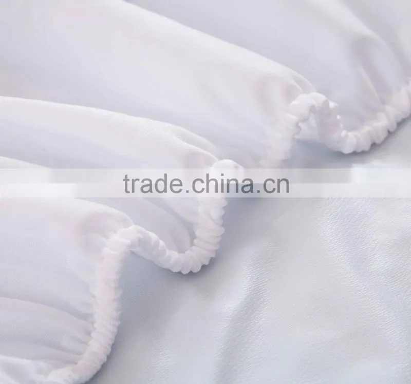 TPU Laminated Bird Eye Mesh Hotel Bedding Fitted Sheet