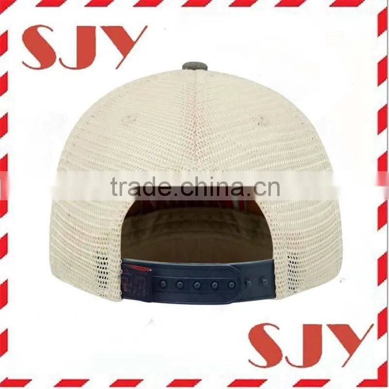 Wholesale Customised 3D Embroidery Cheap Mesh 6 Panel Mesh Trucker Hat