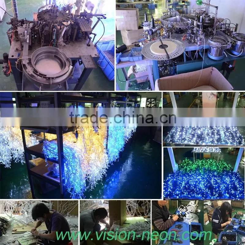 3 Wire 13mm color chasing LED rope light with 8 color effect funtions