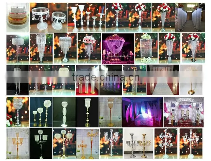 High quality hanging crystal cake stand for wedding cake