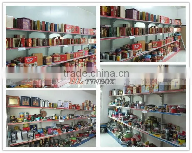 Colorful Handle Round Shape Metal Bucket Tin Can
