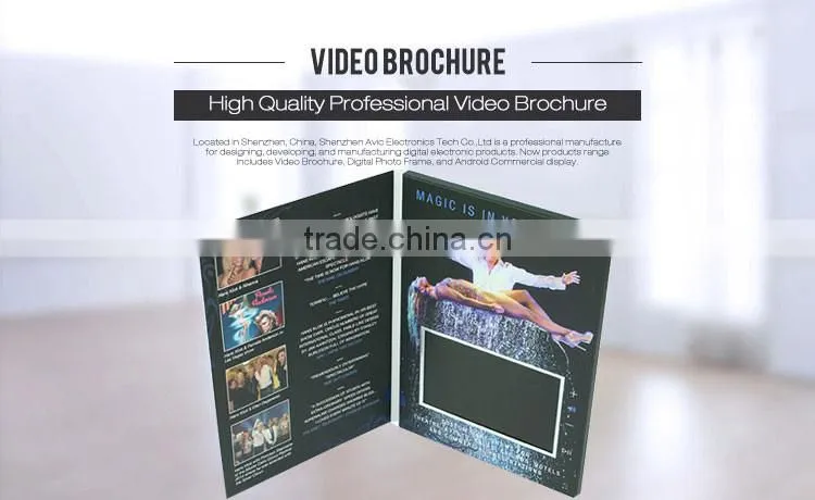 Europe Regional Feature and TV & Movie Character Theme full colors lcd video brochure