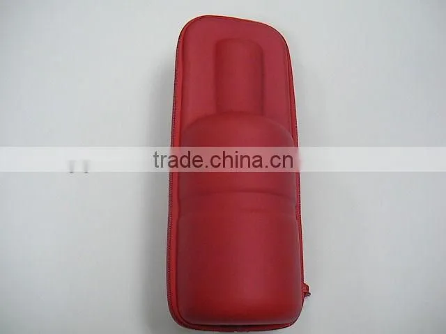 GC----Produce Dongguan Pink leather EVA beer bottle case/bag