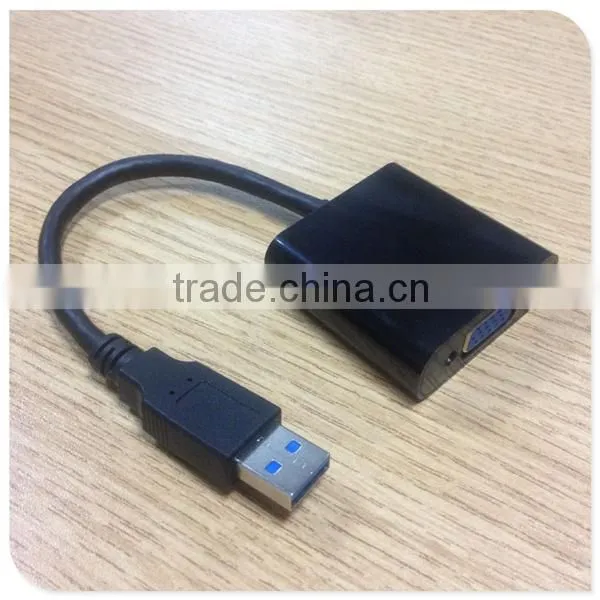 2014 hotsell USB 3.0 cable factory price USB 3.0 TO VGA converter