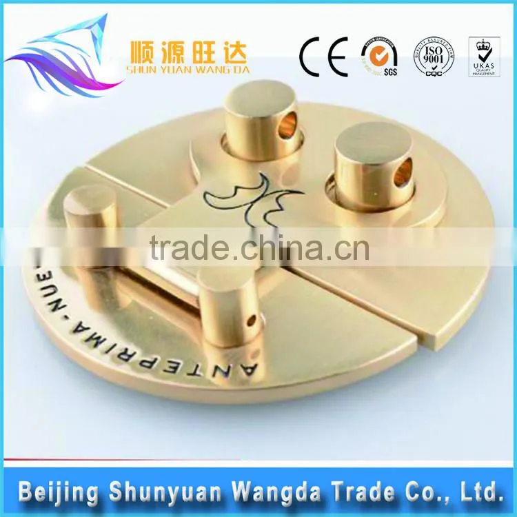High Quality Customized Brass Lock Metal Bag Buckle for Handbags